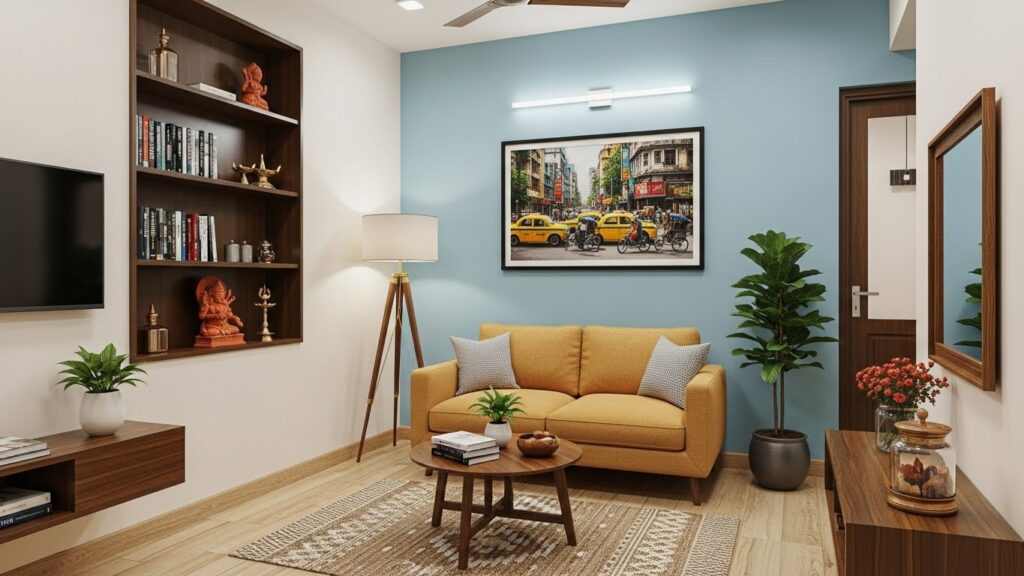 1bhk interior in kolkata