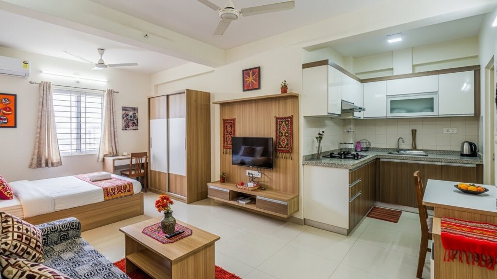 1 BHK Flat Interior Design Cost in Kolkata
