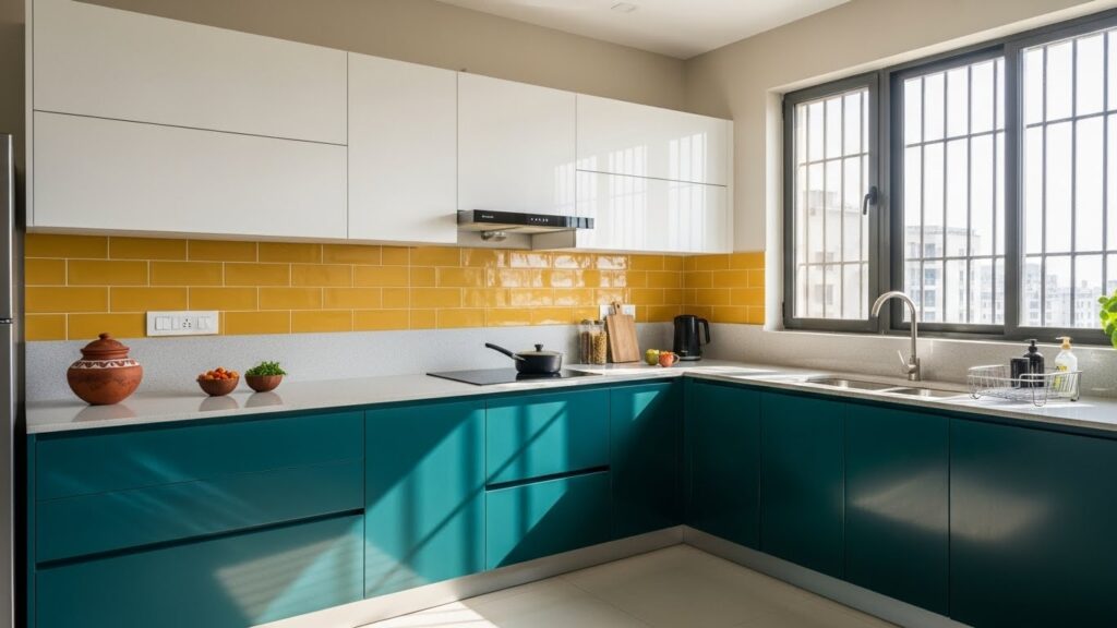 kitchen modular colour combination