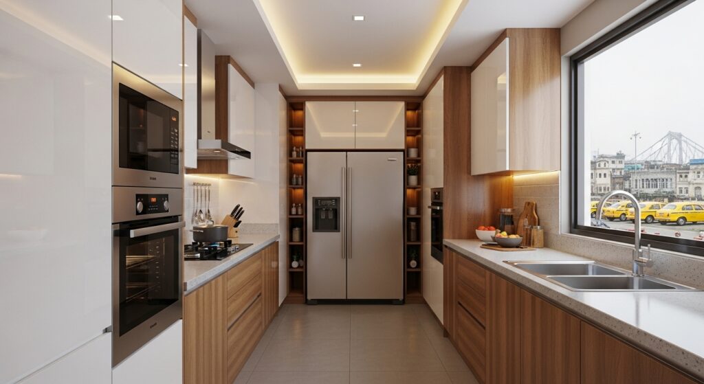 parallel modular kitchen designs in kolkata