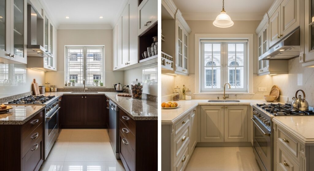 parallel modular kitchen designs in kolkata