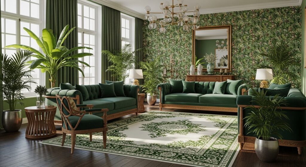 Green Colour in Interior Design