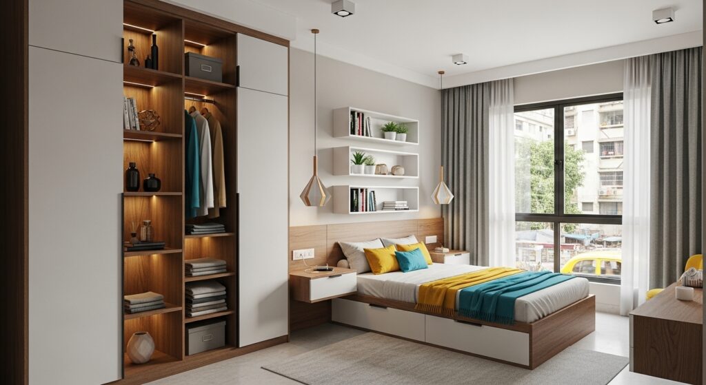 Shelves and Closed Cabinets Balance